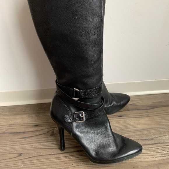 LIKE NEW Size 10 Ralph Lauren Leather 3in heel - Picture 1 of 5